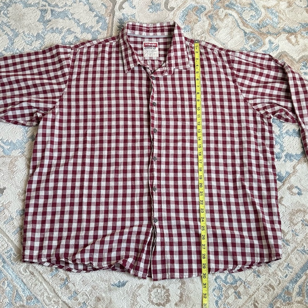 Wrangler Regular Size Button-Up Casual Button-Down Shirts for Men’s size 3XL - Picture 5 of 7